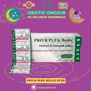 ECER PRO B PLEK BOLUS 1 Bolus – Untuk Daya Tahan Tubuh Ternak Sapi