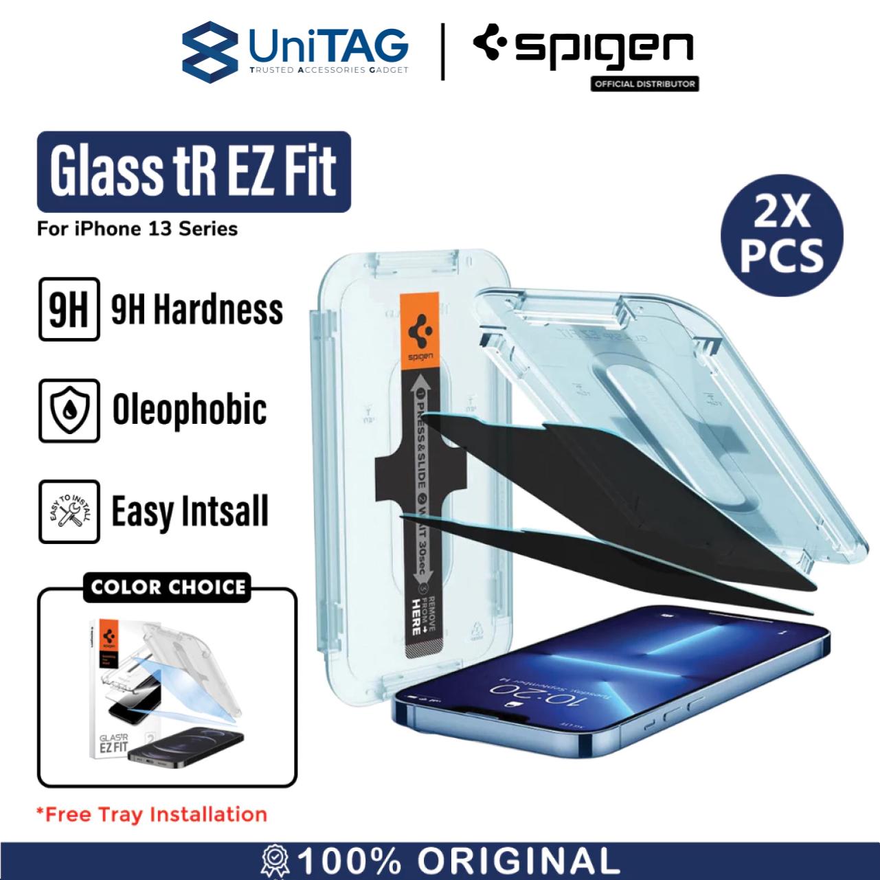 Tempered Glass iPhone 13 Pro Max 13 Mini Spigen Glas tR EZ Fit Privacy