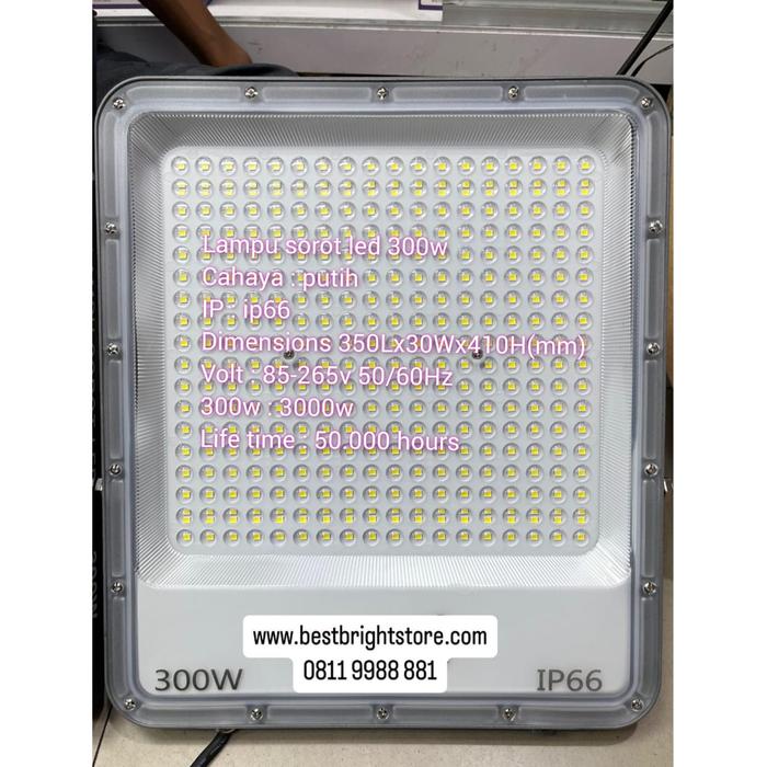 Gambar LAMPU SOROT TEMBAK LED 300 WATT KAP TIPIS FLOOD LIGHT 300W OUTDOOR - LAMPU LED SOROT FLOODLIGHT 300WATT OUTDOOR IP66 dari BestBright Store Kota Administrasi Jakarta Pusat Tokopedia