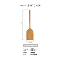 Gambar SKITCHEN Borneo Spatula (30 cm) / Spatula Kayu Jati Premium / Sutil Kayu Aman Sudah Food Grade dari SKITCHEN Indonesia Kota Administrasi Jakarta Barat 3 Tokopedia