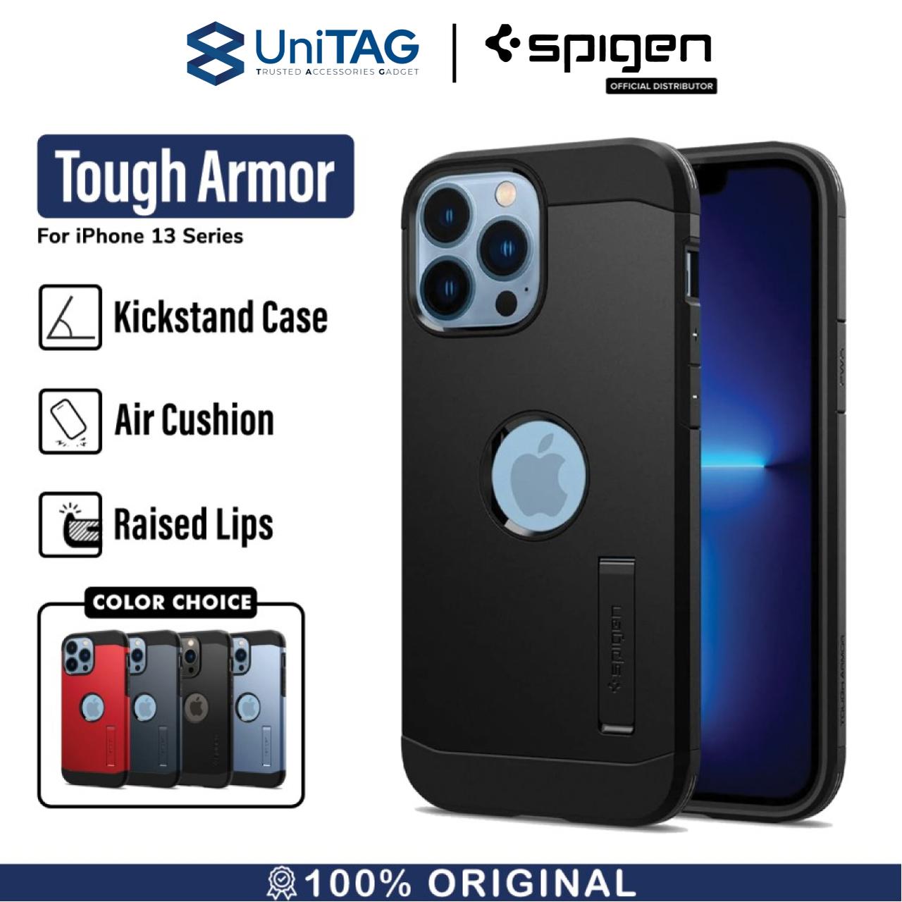 Case iPhone 13 Pro Max 13 Mini Spigen Tough Armor Shockproof Casing