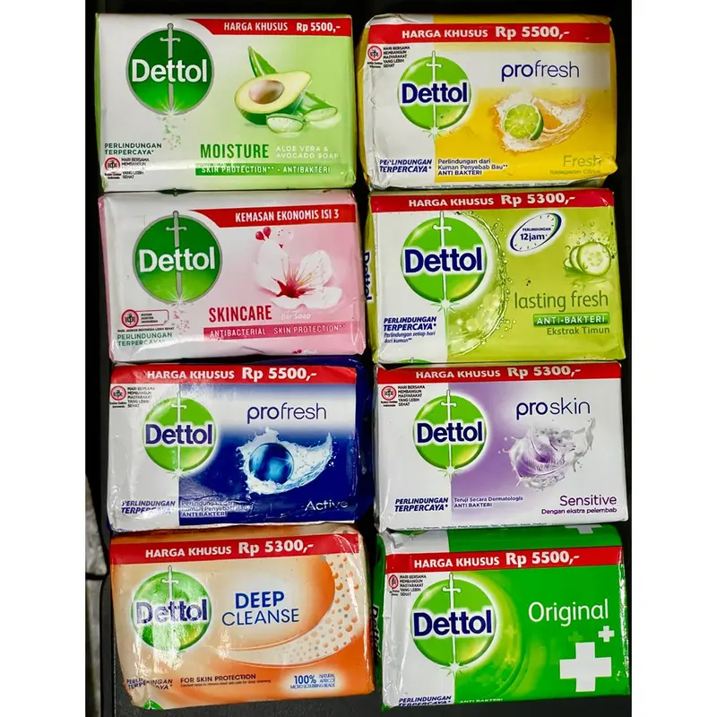 Dettol Soap Bar 100gr / 105gr Sabun Mandi Batang Antibakteri Badan 0