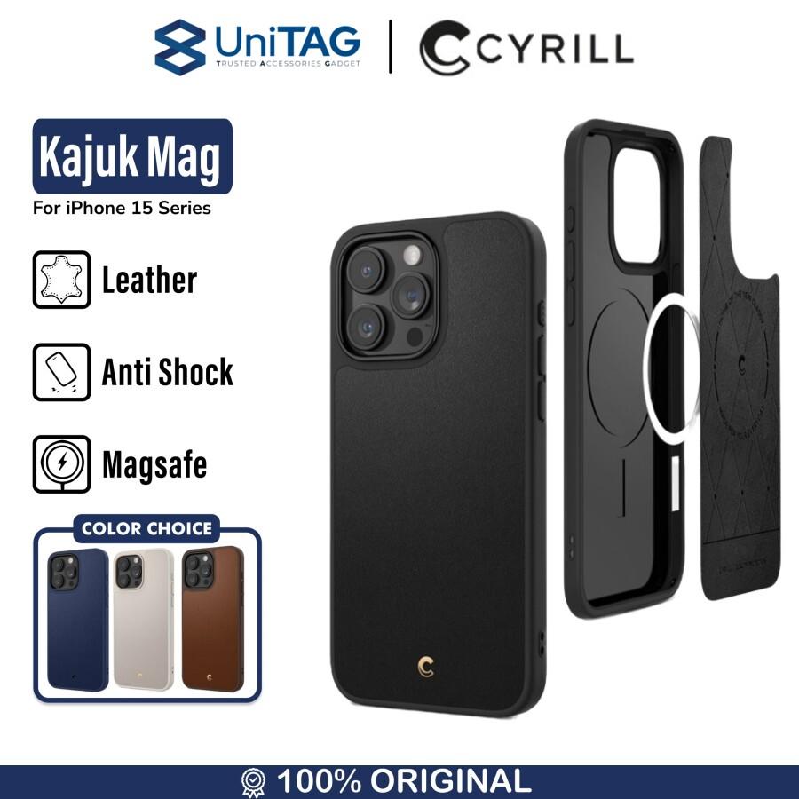Case iPhone 15 Pro Max Plus Cyrill Kajuk MagSafe Leather Cover Casing