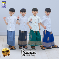 Gambar Little Zizu - Sarung Anak Instan Batik Motif Sarwon Sarung Banin Bahan Katun Mikro Karet Elastis Pinggang - Hitam, S dari Little Zizu Kota Depok 1 Tokopedia