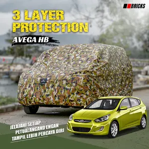 3 Layer Cover Honda Avega HB Outdoor Sarung Penutup Mobil Motif Loreng Tentara Army -BRICKS