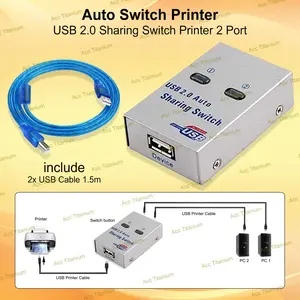 Auto Sharing Switch Printer USB 2 Port