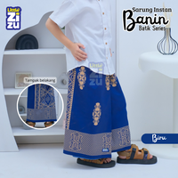 Gambar Little Zizu - Sarung Anak Instan Batik Motif Sarwon Sarung Banin Bahan Katun Mikro Karet Elastis Pinggang - Hitam, S dari Little Zizu Kota Depok 4 Tokopedia