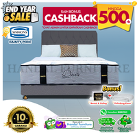 Gambar Full Set Spring bed Simmons Dainty Pedic 160x200 dari Handal Furniture Kab. Tangerang 1 Tokopedia