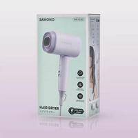 Gambar Hair Dryer SAMONO SW-HD30 Putih & Ungu 400W Low Watt - Hairdryer - WHITE dari samitech.id Kab. Ponorogo 2 Tokopedia