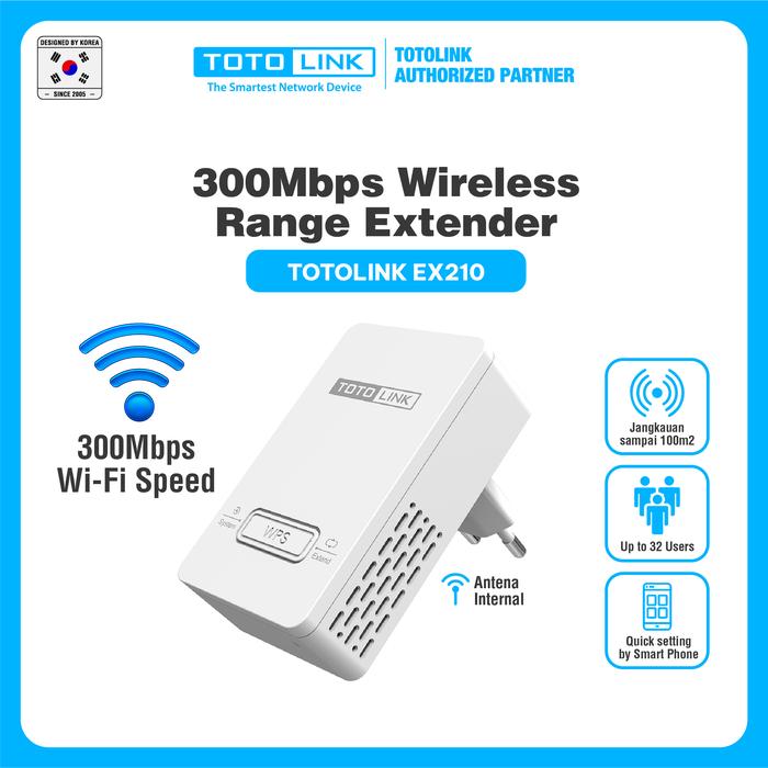 Gambar TOTOLINK EX210 Wireless N Range Extender 300Mbps dari Aquarius Ofc Kota Administrasi Jakarta Barat Tokopedia