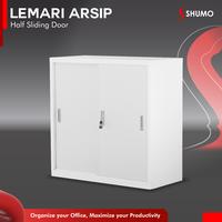 Gambar SHUMO Super White Lemari Arsip Besi Kantor 2 Pintu Sliding Plat Pendek | Filling Kabinet File Half - WHITE, DIRAKIT dari Citra furniture Kota Administrasi Jakarta Pusat 1 Tokopedia