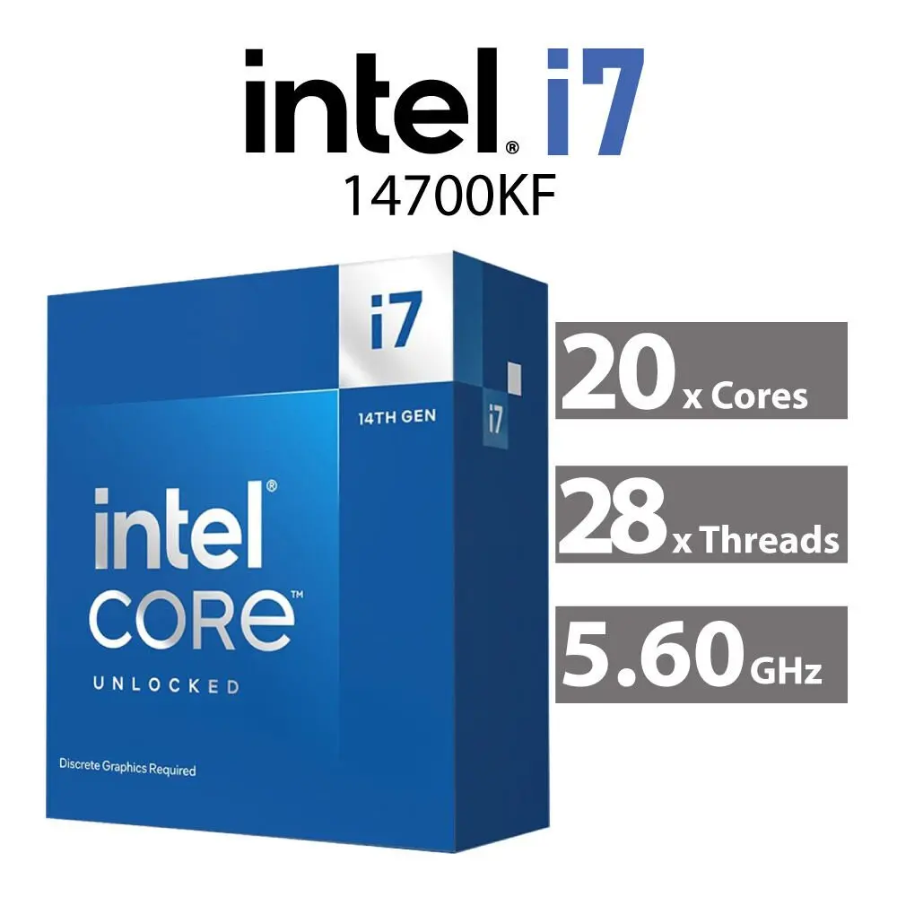 Processors Intel Core i7-14700KF LGA 1700 Gen 14th BOX