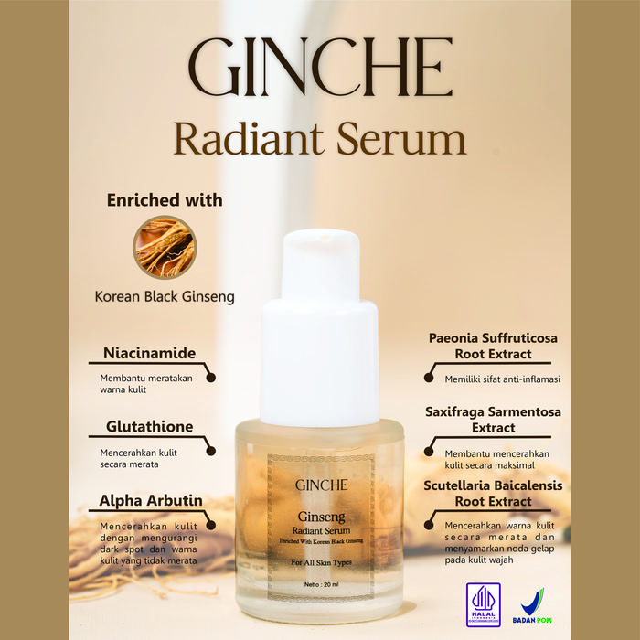 Gambar GINCHE Ginseng Radiant Serum dari GINCHE Cosmetics Kab. Bekasi Tokopedia