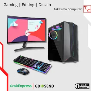 PC GAMING CORE I7 RAM 16GB SSD 2TB GTX4GB LED24 SIAP GAMES