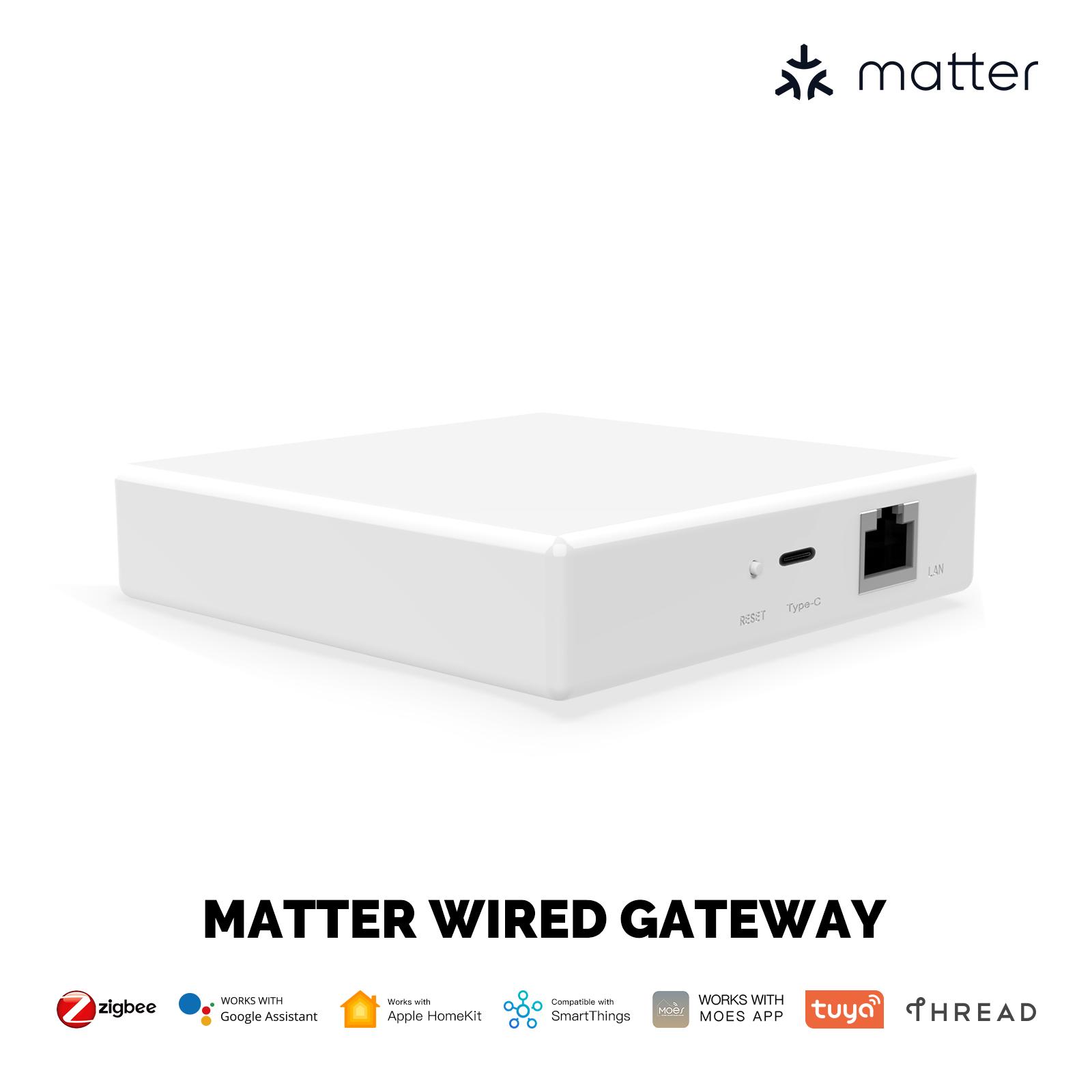 Matter Protocol Smart Home Zigbee Gateway, Thread Protocol, App Remote Wired Smart Gateway