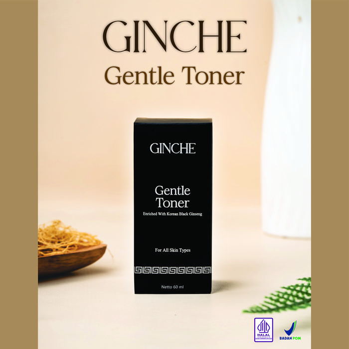 Gambar GINCHE Gentle Toner Enriched with Korean Black Ginseng dari GINCHE Cosmetics Kab. Bekasi Tokopedia