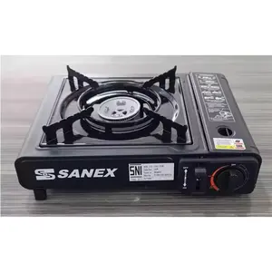 KOMPOR PORTABLE SANEX 2 IN 1 / CAMPING / BBQ  1 TUNGKU BISA GAS LPG DAN GAS KALENG