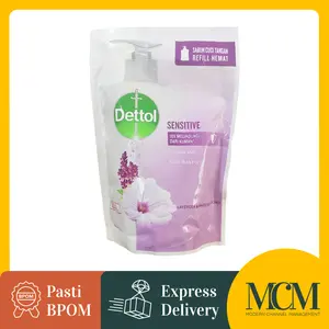 Hand Wash Dettol Sensitive Pouch - 200 gr - Sabun Cuci Tangan