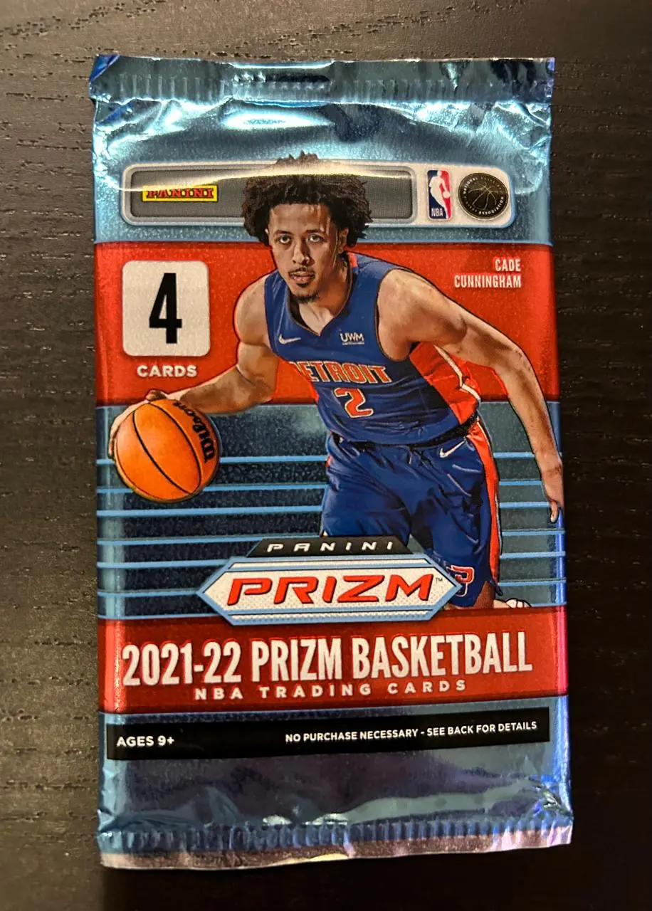 4 Cards per Pack Panini Prizm 2021-22