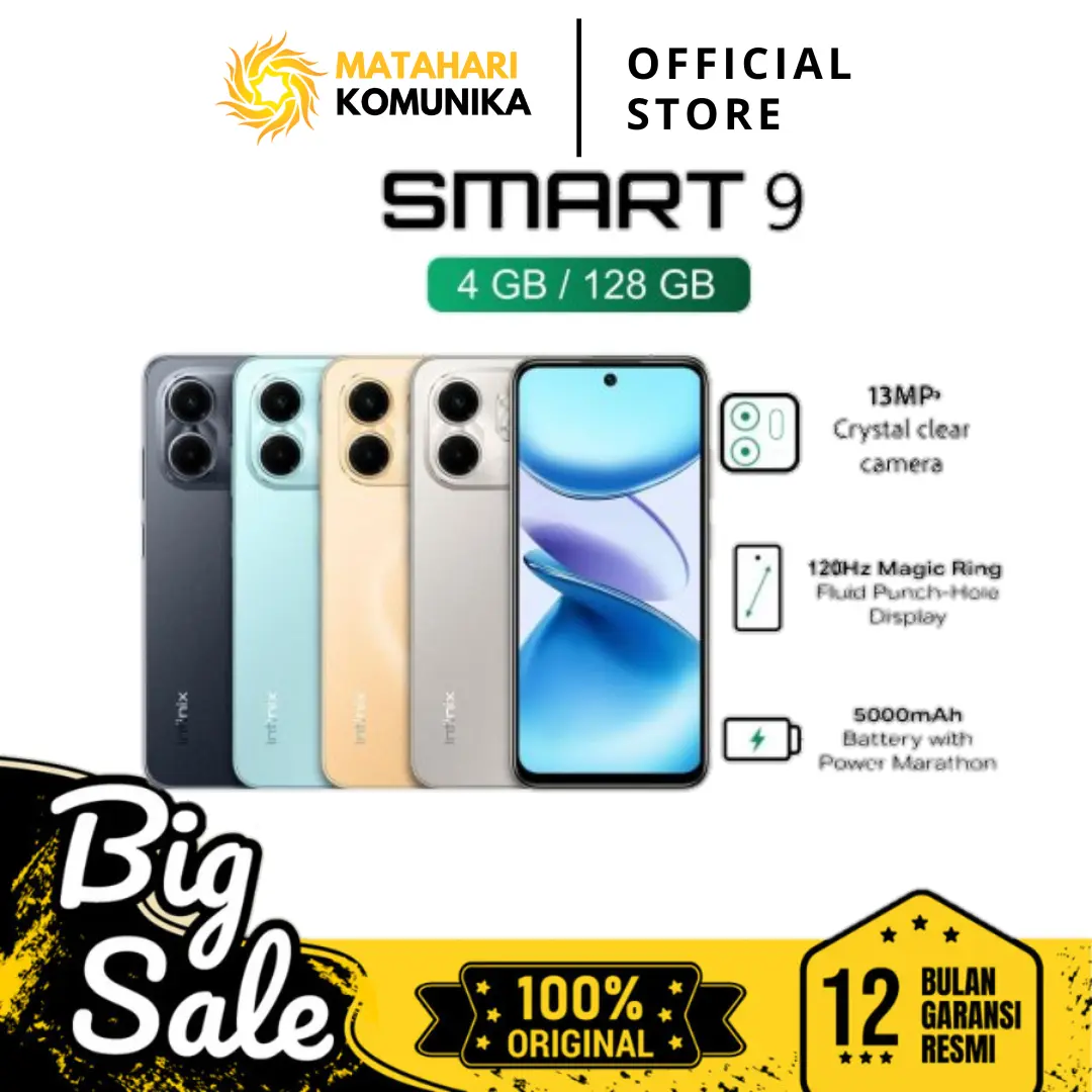 infinix smart 9 4/128 Garansi Resmi