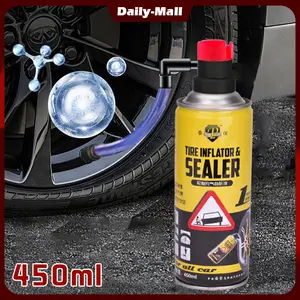 Cairan Tambal Ban Tubeless Mobil 450ml Cairan Ban Tubeless Anti Bocor Tambal Ban Darurat Emergency