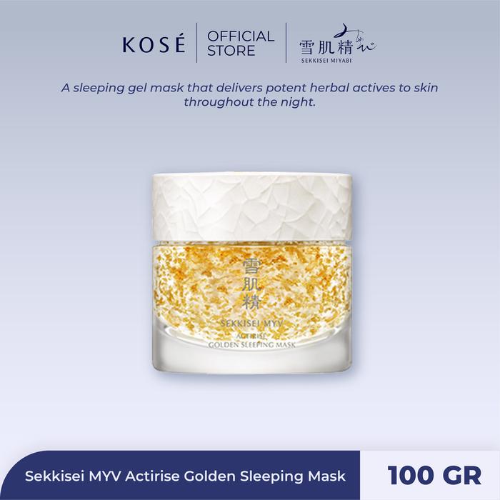 Gambar KOSE Sekkisei MYV Actirise Golden Sleeping Mask - 100gr dari Sekkisei by KOSE Kota Administrasi Jakarta Pusat Tokopedia