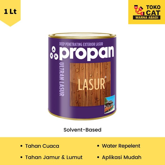 Gambar CAT POLITUR PROPAN ULTRAN LASUR 1 LITER CLEAR GLOSS - SATIN - DOFF dari Toko Cat Warna Abadi Kota Administrasi Jakarta Barat Tokopedia
