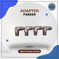 Gambar Parker 8 CTX-S Hydraulic Hose Adapter / Connector Elbow 90 Male 1/2 JIC x 1/2 NPT dari besttoflowsystem Kota Tangerang 2 Tokopedia