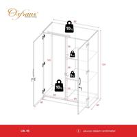 Gambar LEMARI PAKAIAN ANAK MINIMALIS BL 05 BABY LOCKER - KHUSUS GOJEK - dari Osfrans Home Living Kab. Tangerang 2 Tokopedia