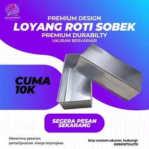 loyang roti sobek / cetakan kue brownies 20x10