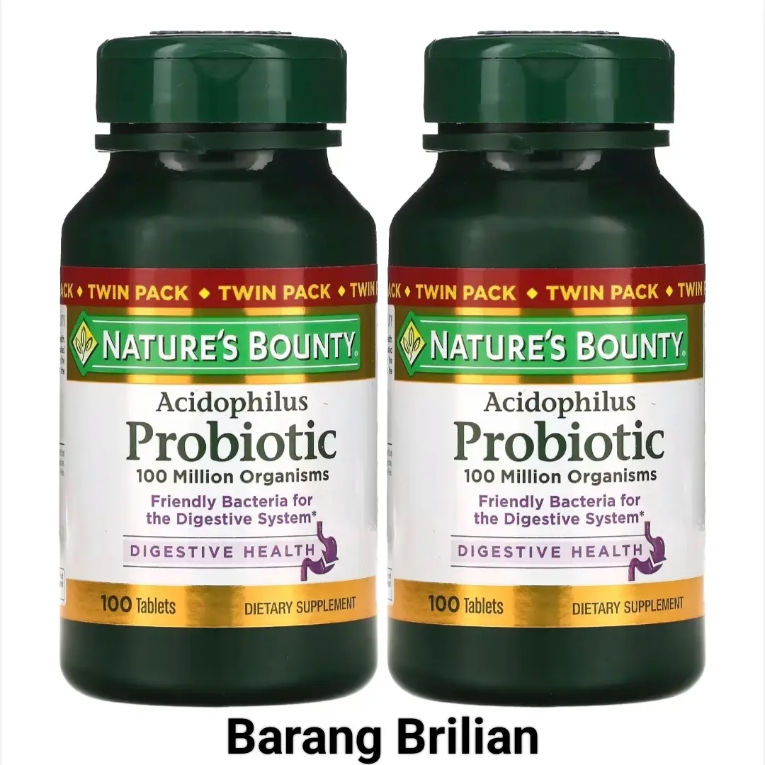 Nature's bounty vitamin achidophilus probiotic probiotik suplemen
