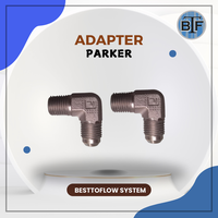 Gambar Parker 8 CTX-S Hydraulic Hose Adapter / Connector Elbow 90 Male 1/2 JIC x 1/2 NPT dari besttoflowsystem Kota Tangerang 3 Tokopedia
