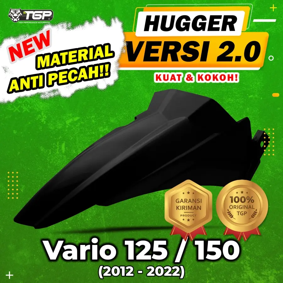 SPAKBOR HUGGER KOLONG VARIO 125 VARIO 150 TGP PARTS WARNA BAHAN POLOS