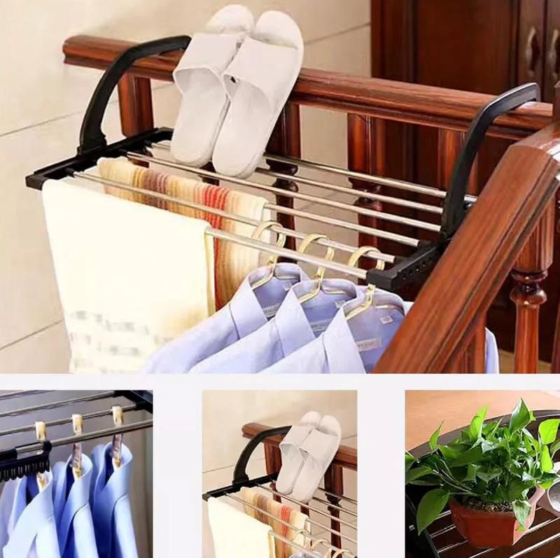 Rak Gantungan Jemuran Handuk Baju Drying Rack Stainless Steel 1