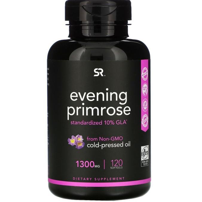 Sports Research Evening Primrose 1300 Mg 30 120 Softgels Kewanitaan - 30