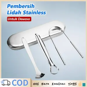 3pcs Tongue Scraper Stainless Tongue Scraper Pengerok Lidah Kerok Lidah Sikat Lidah Stainless