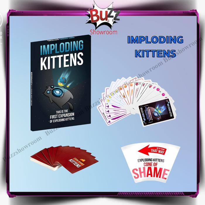 Promo Imploding Kittens (Expansion of Exploding Kittens) Board Game ...