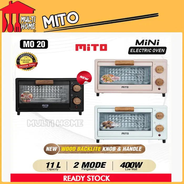MITO Oven Listrik Mini MITO MO 20 Kapasitas 11 Liter