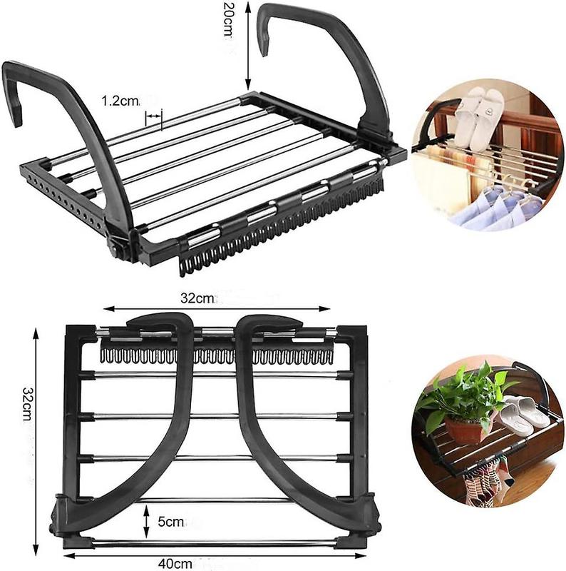 Rak Gantungan Jemuran Handuk Baju Drying Rack Stainless Steel 6