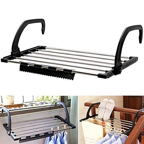 Rak Gantungan Jemuran Handuk Baju Drying Rack Stainless Steel 0