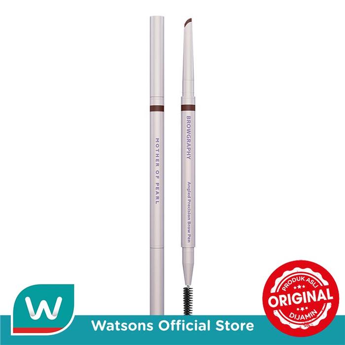 Gambar MOP Mother Of Pearl Browgraphy Angled Precision Brow Pen Dark Brown 0.15g dari Watsons Indonesia Official Store Kab. Tangerang Tokopedia