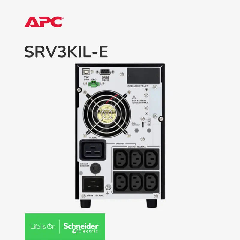 UPS APC SRV3KIL-E SRV3KILE 3000VA 2700W Easy UPS Online LCD External Battery Pack