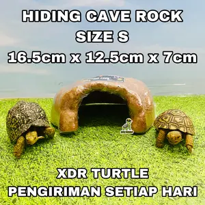 HIDING CAVE ROCK SIZE S RUMAH KURA AIR KURA DARAT LEOPARD GECKO PANANA BEAREDED DRAGON