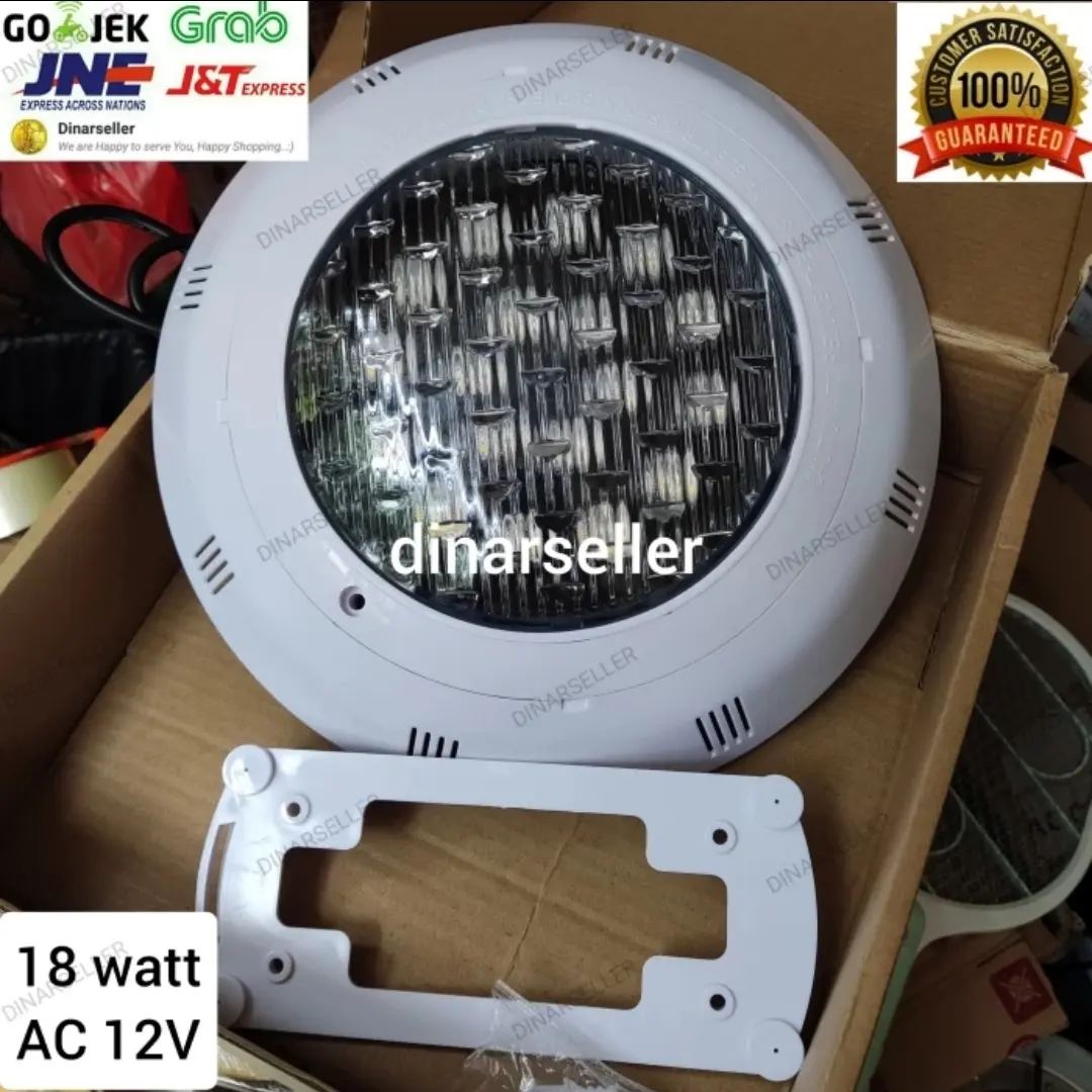 LAMPU KOLAM RENANG LED HIGH POWER 18W 18 WATT PUTIH / WW