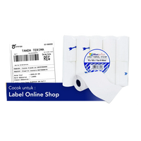 Gambar DIRECT THERMAL STICKER LABEL RESI PORTABLE BLUEPRINT 78x100 ISI 90 PCS dari mdpsuperstore Kota Palembang 4 Tokopedia