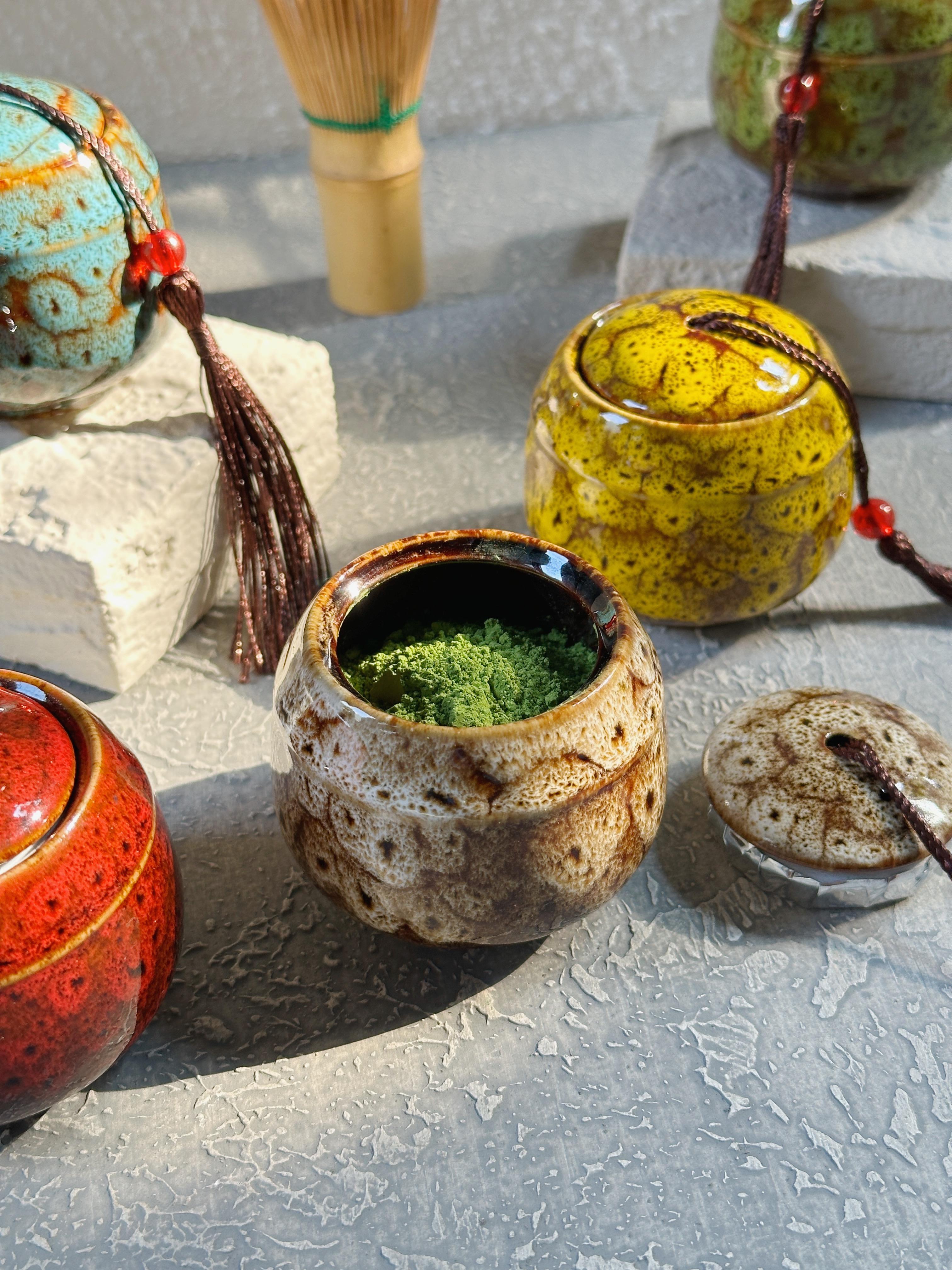 Matcha Ceramic Canister 16