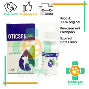 Oticson Ultra Tetes Telinga Anti Kutu Jamur Infeksi Kucing Anjing 15ml