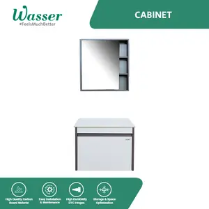 Wasser Bathroom Cabinet Set A103 Walnut Brown