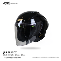 Gambar Helm Half Face Anak Pria Wanita Harian Motor SNI Tebal Nyaman JPR ZR KIDZ Solid - Black Metallic - Visor Clear, M dari JPX HELMET Kab. Tangerang 5 Tokopedia