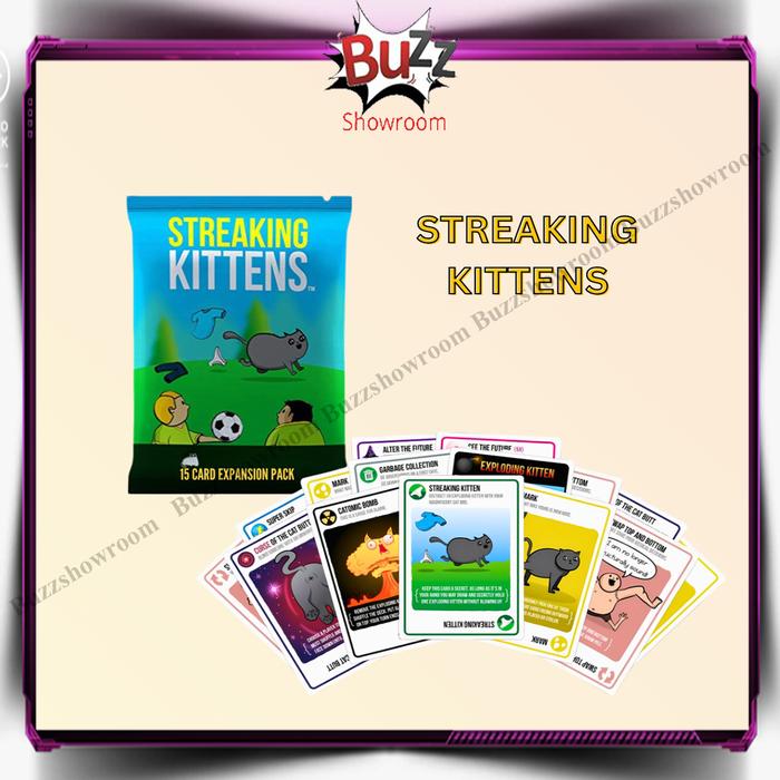 Promo Streaking kittens (2nd expansion to the Exploding kittens) Card ...